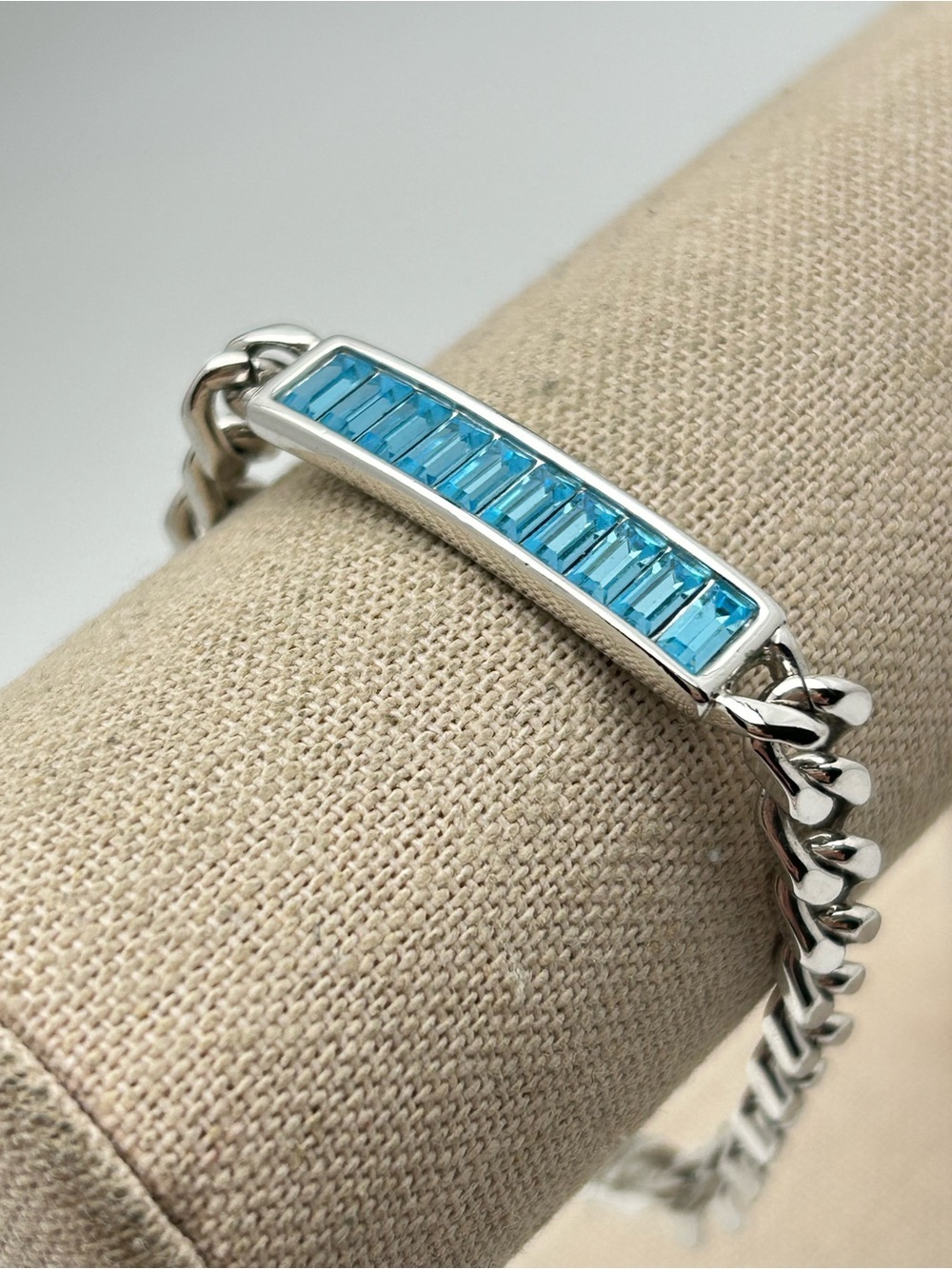 Swarovski Crystal Blue Baguette Bracelet